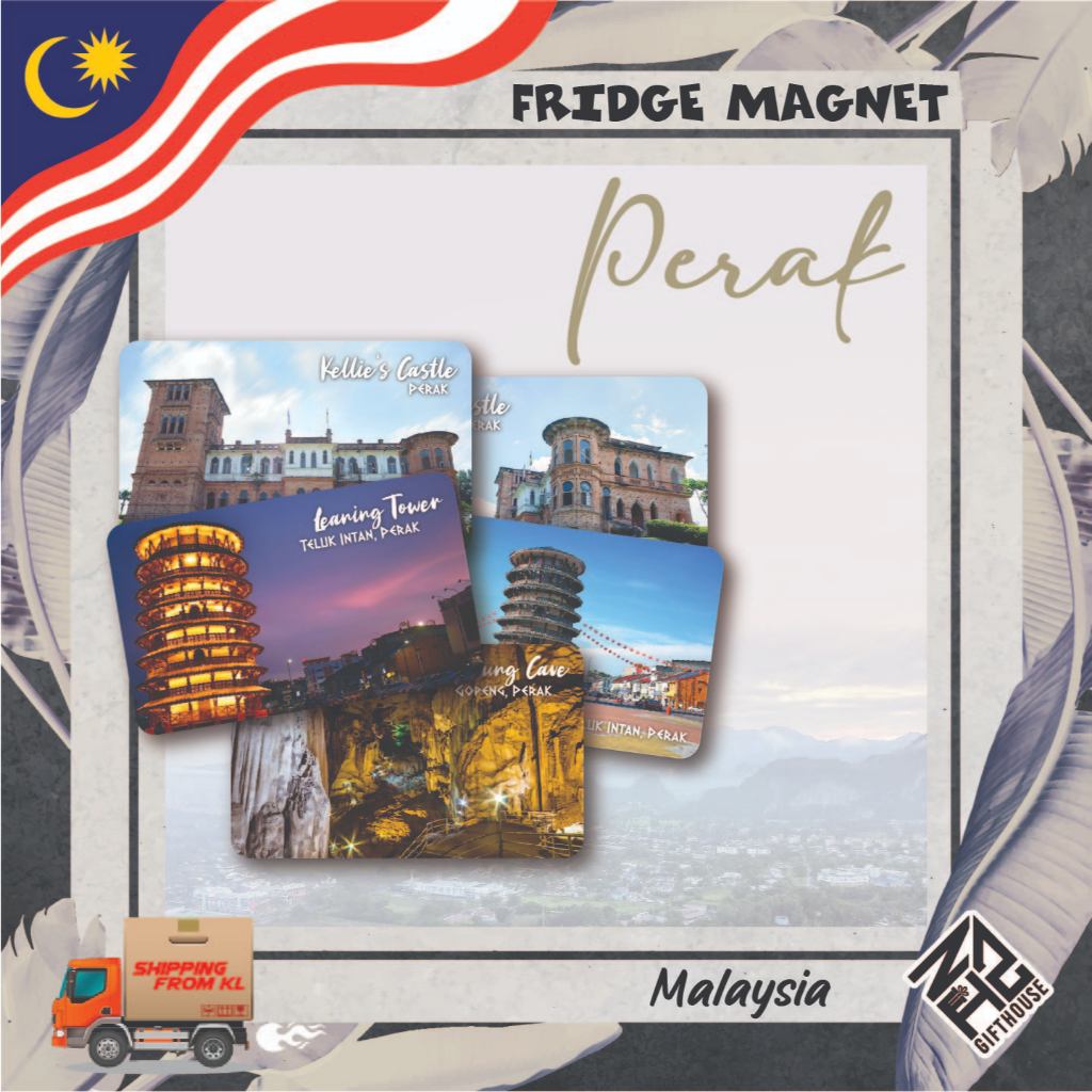 Malaysia Teluk Intan Perak Gift Souvenir Magnet Peti Sejuk 9cm x 5.5cm