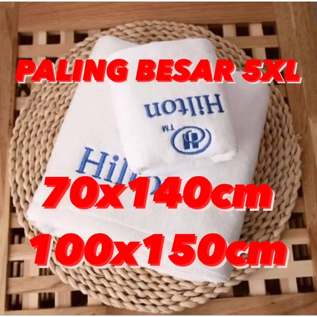 Tuala Mikro Fiber Hilton 2 Saiz – Lembut, Menyerap Cepat, Tahan Lama & Mudah Dijaga untuk Pengalaman Mandi yang Selesa