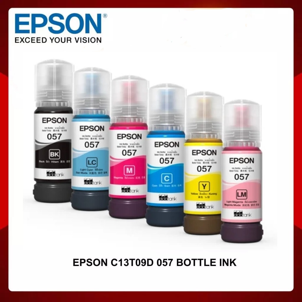 Epson 057 Ink Bottle T057 Epson Ink Bottle 6CL Dye 70ml Ink Bottlle for Epson L8050 Epson L18050