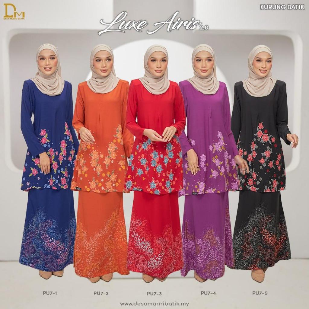 NEW COMBO OFFER KOD U7 BAJU KURUNG DAN BAJU KEMEJA BATIK LUXE AIRIS 2.0 SEDONDON (SWISS CREPE) | DESA MURNI BATIK