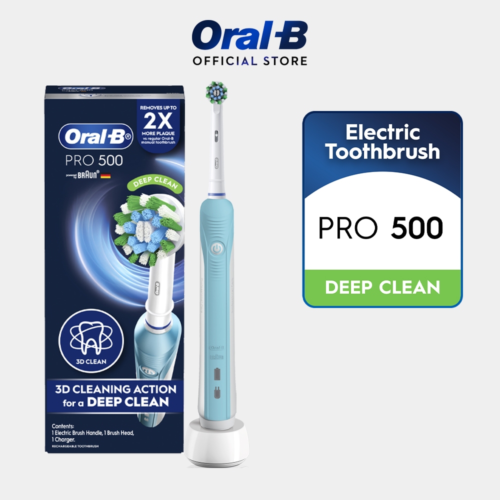 Oral-B Pro 500 Turquoise Deep Clean Electric Toothbrush