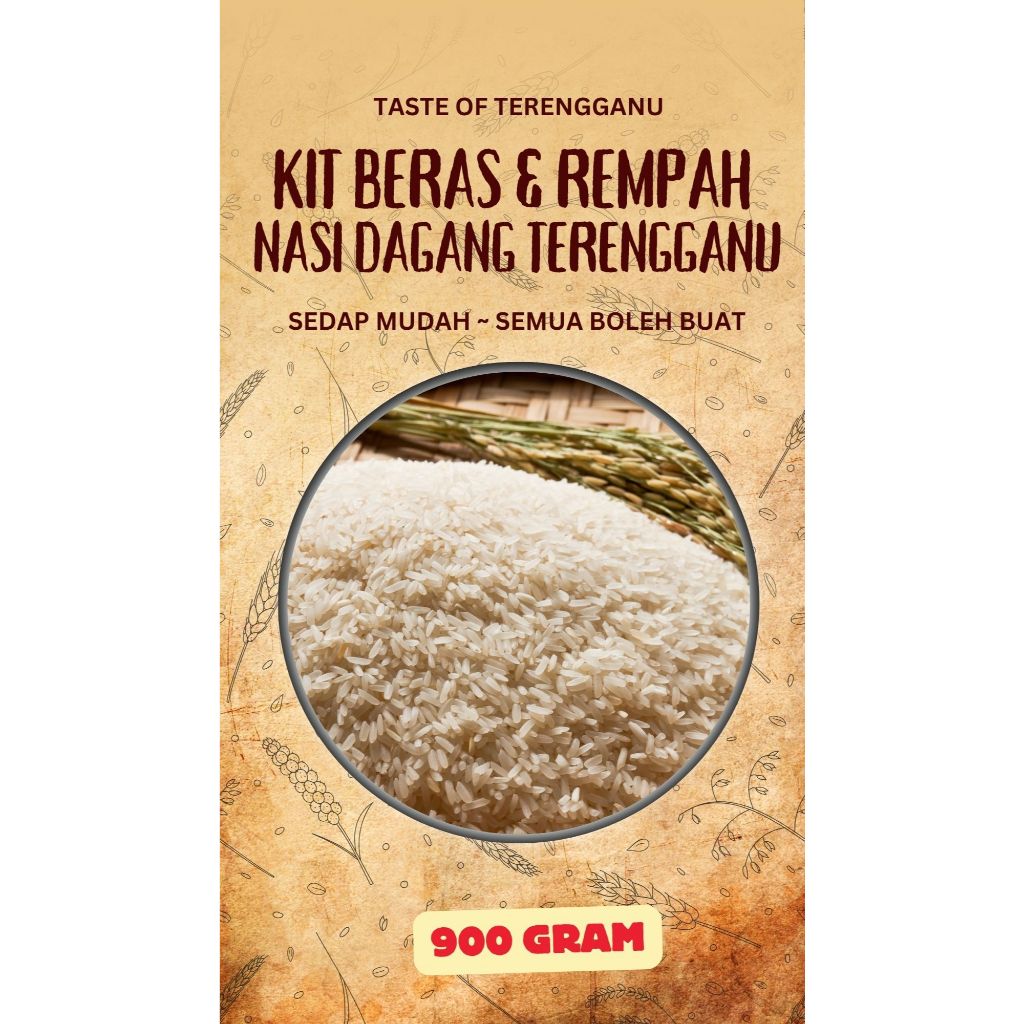 Beras + Rempah NASI DAGANG TERENGGANU [900G]