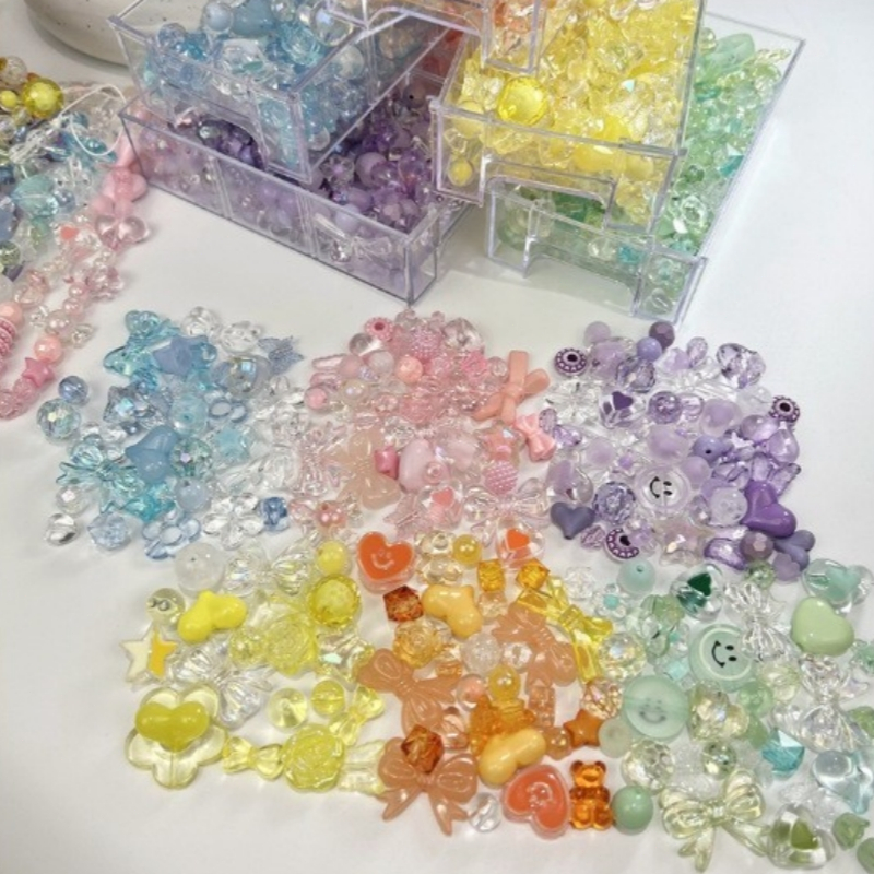 50g Acrylic Beads for KeyChain Custom Phone Strap Making