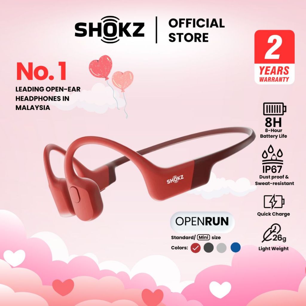 Shokz OpenRun Bone Conduction Bluetooth IP67 Wireless Sports Headphones ( S803 )