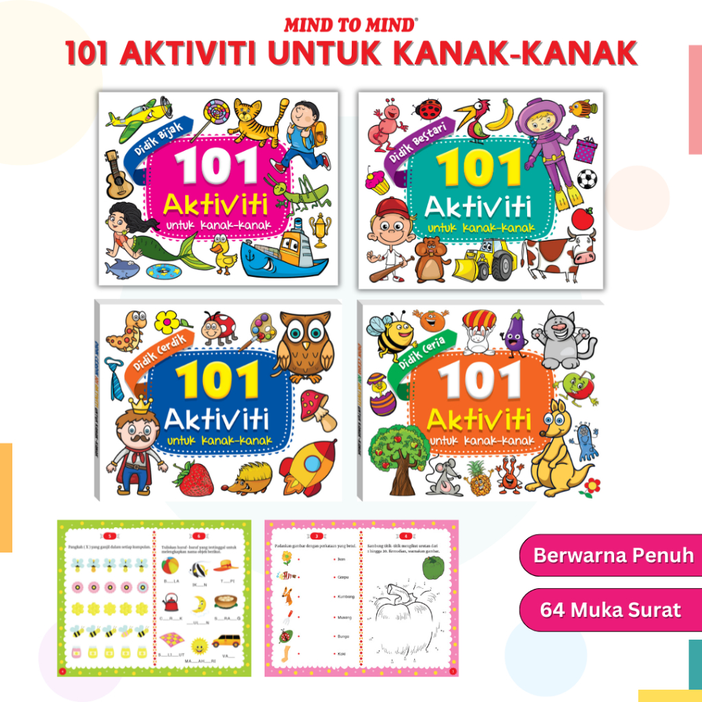 Buku Aktiviti: 101 Aktiviti Untuk Kanak-Kanak