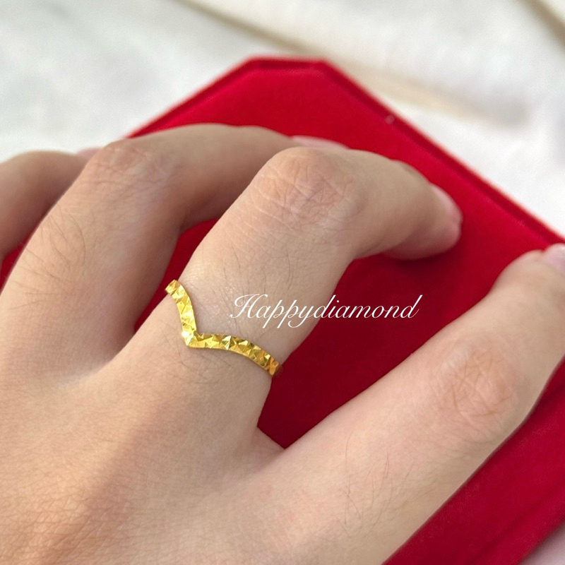 916 Emas Cincin Bajet Crown tiara/ 916 gold ring tiara crown fashion design/ 916 黄金公主戒指