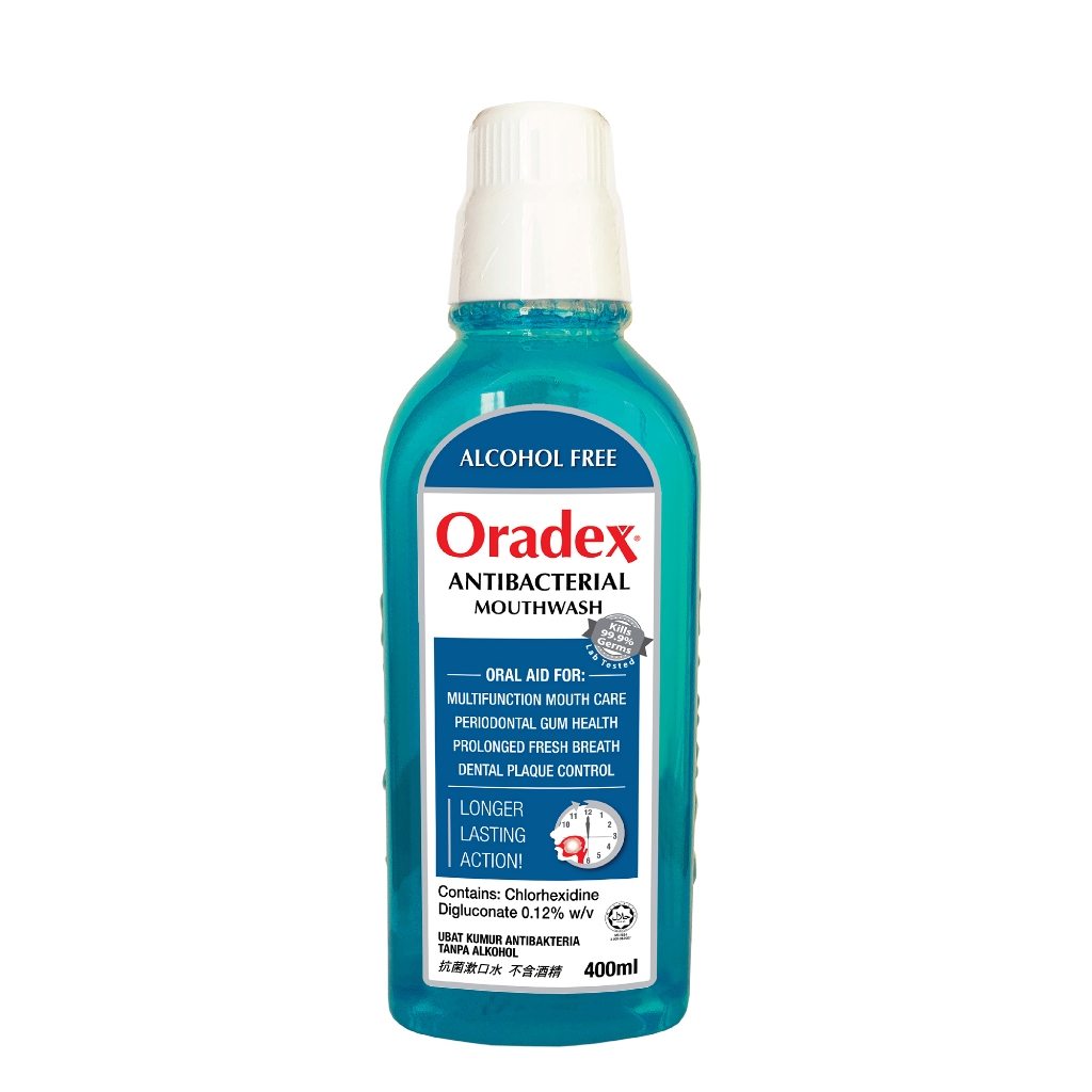 Oradex Antibacterial Mouthwash (400ml)