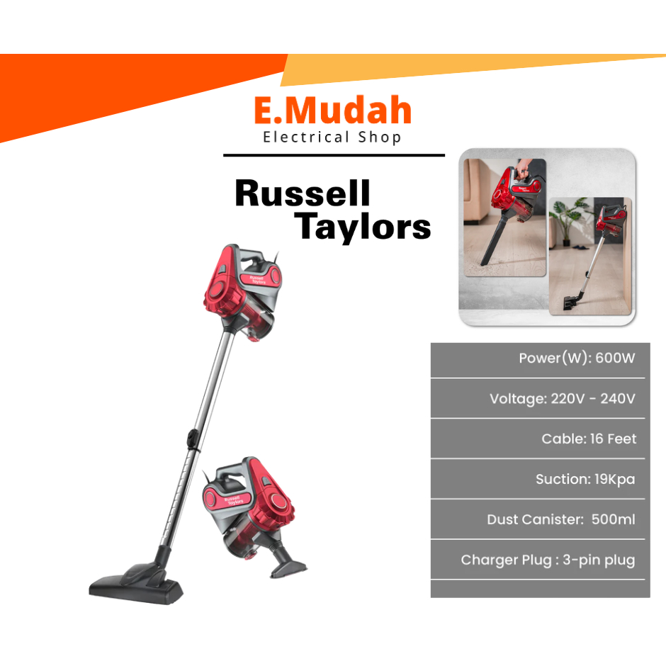 Russell Taylors Handheld Cyclone Vacuum Cleaner 600W | VC-20