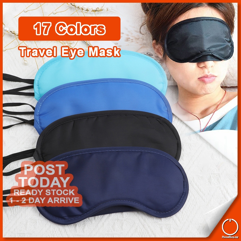 Travel Eye Mask Shade Cover Portable Elastic Comfort Resting Sleeping Penutup Mata 眼罩