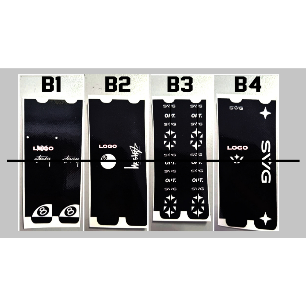 Sticker pelekat  Design 8ball Stussy ikut nANO NX /Switch V1 /Syok Sticker skin Waterproof protect calar tahan calar