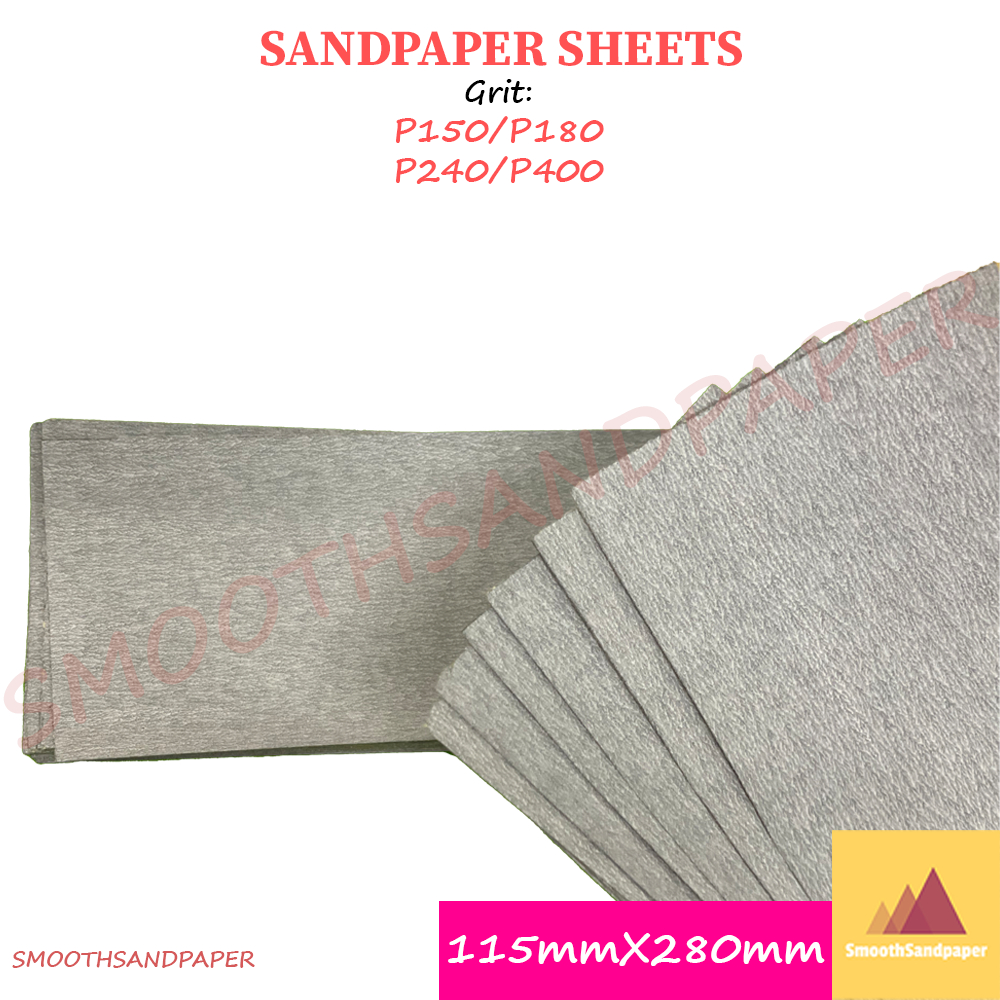 Waterproof Sandpaper Sheet 115mmX280mm (Silver)