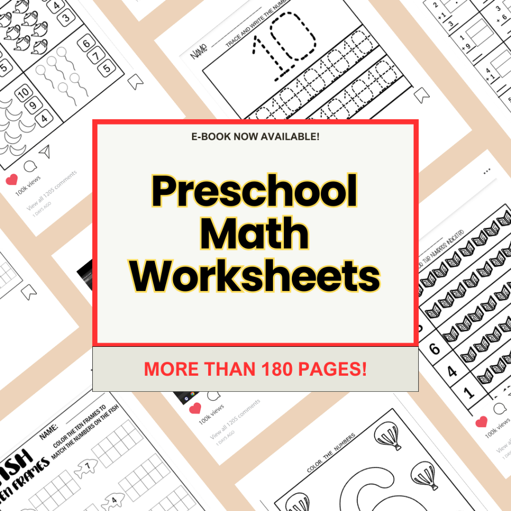 [eBook PDF] Preschool Math Worksheets | Lebih 180 Soalan