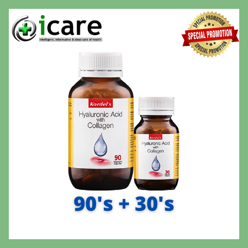 KORDEL'S HYALURONIC ACID WITH COLLAGEN 90'S + 30'S ( EXP DATE :  09/2027 )