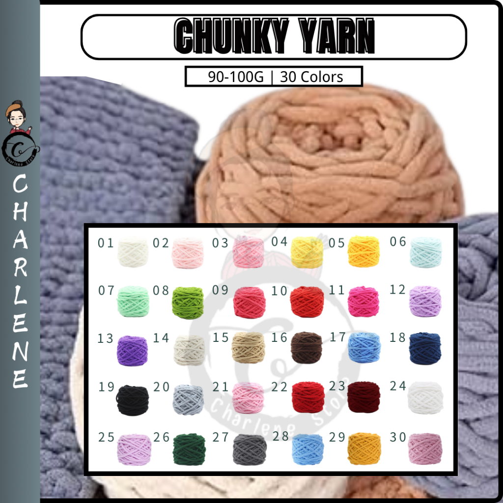 Ready Stock Super Thick Chunky Yarn 90-100g 1 Ply Soft Cashmere Milk Velvet Knitting Wool Microfiber Polyester Soft Yarn