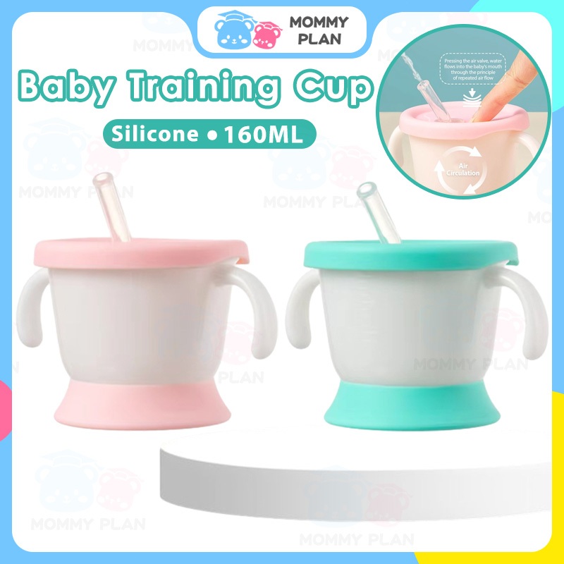 160ML Baby Training Cup Silicone Sippy Cup Free BPA Baby Drinking Learning Cup Feeding Water Bottle