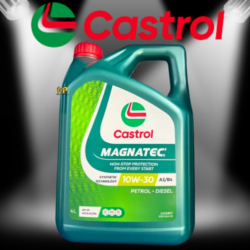 Castrol MAGNATEC 10W-30 (4L) Semi Synthetic Technology Engine Oil API SP ACEA A3/B4 for Petrol and Diesel