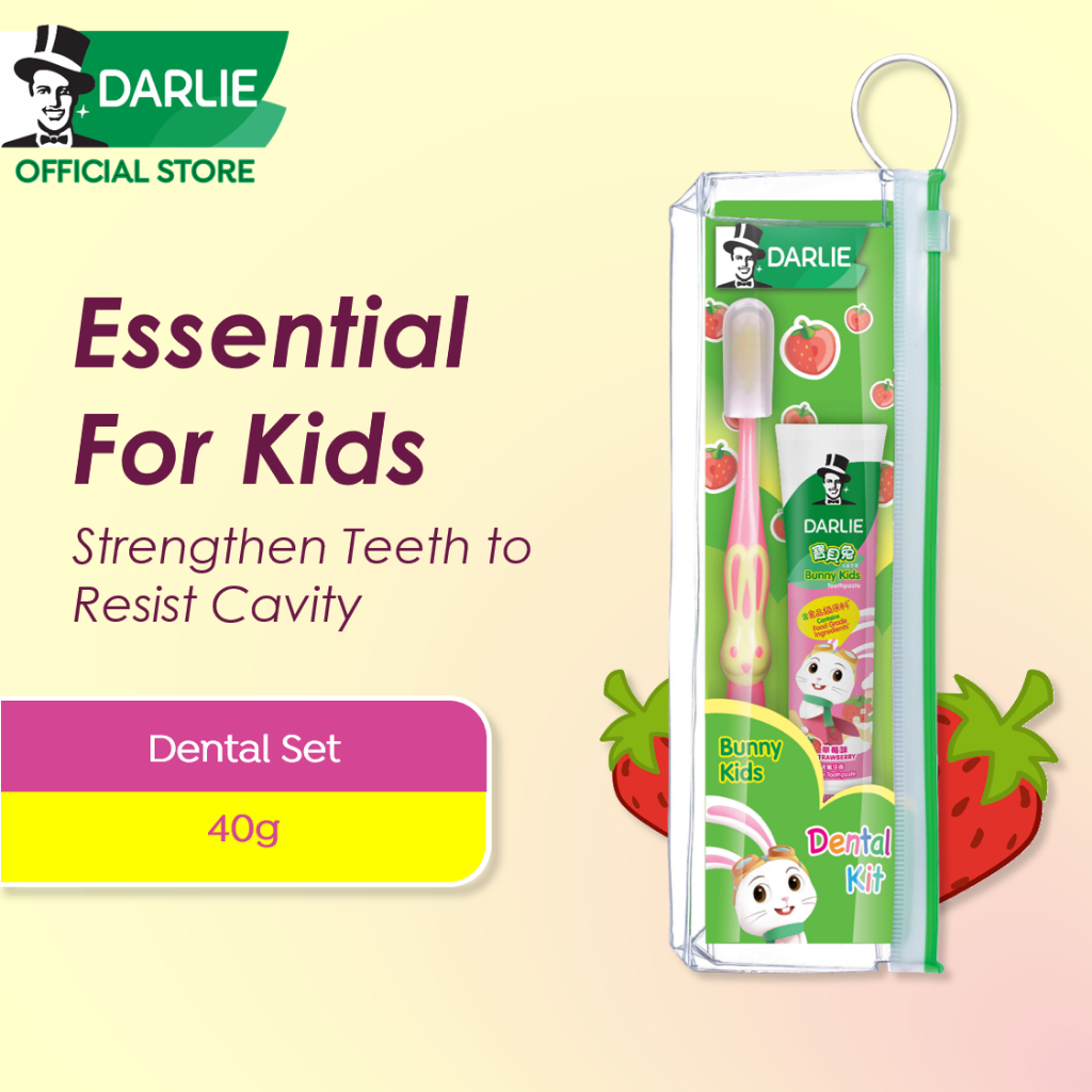 DARLIE Bunny Kids Travel Kit (Strawberry Toothpaste & Toothbrush) 40g