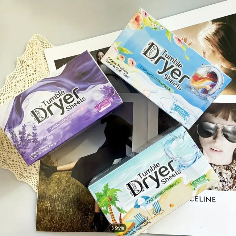 [ LAUNDRY ] 5 in 1 Dryer Softener Sheet Anti-Wrinkle Anti-Static Mesin Pengering Baju 烘衣纸 #DELOURVA