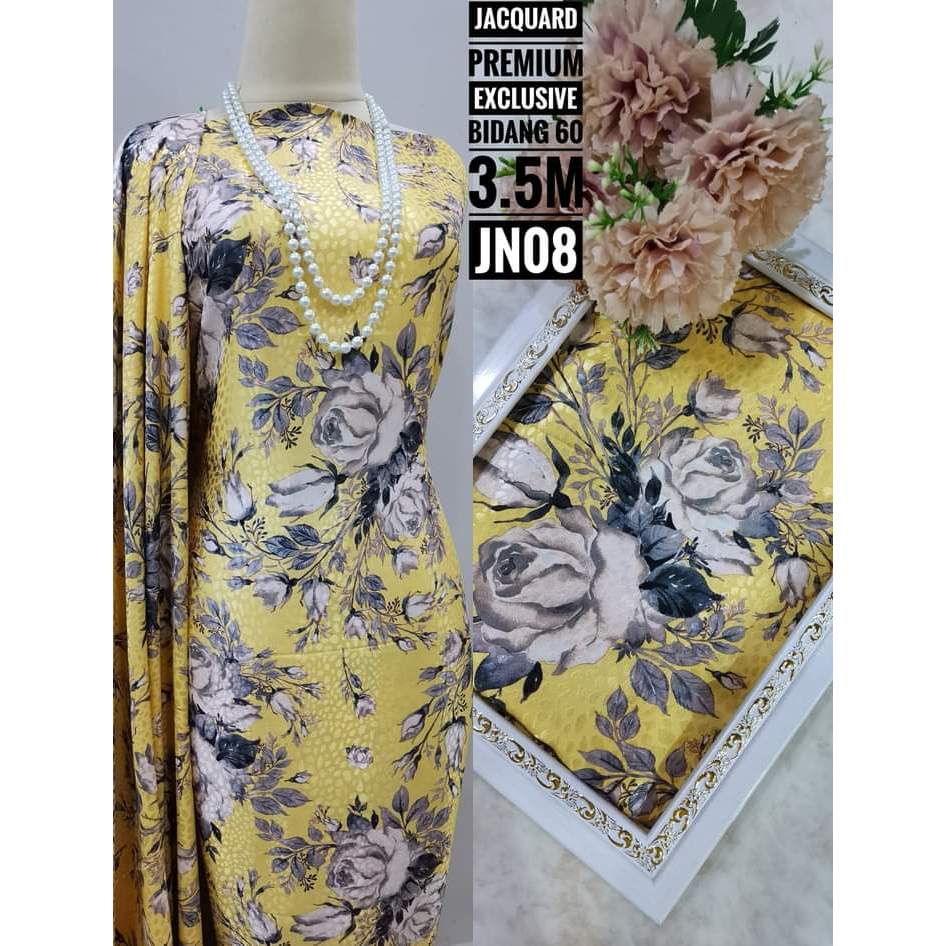 KAIN PASANG  SUTERA JAQUARD EXCLUSIVE  SILK CORAK BARU KAIN MURAH READY STOCK