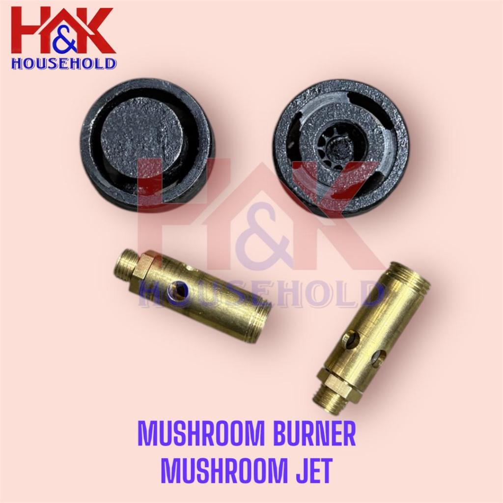 High pressure gas stove, apam balik, kepala dapur apam balik, mushroom head burner, mushroom jet