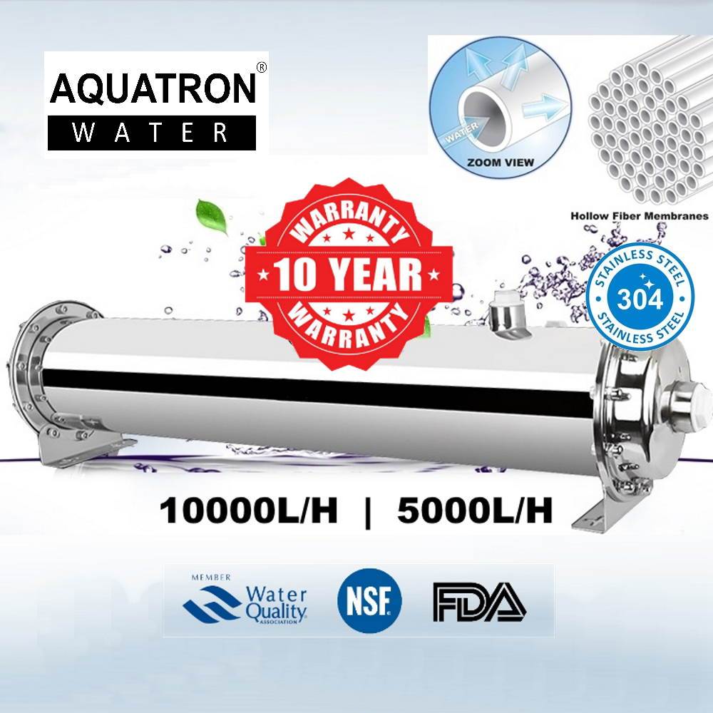 AQUATRON WATER 5000L/H | 10000L/H SUS304 Stainless Steel Ultrafiltration UF Outdoor Water Filter