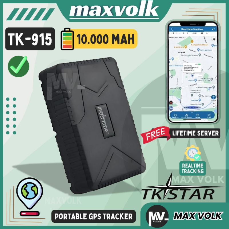 TKSTAR TK915 10000mAh battery Portable GPS tracker Easy Install Car Motorcycle Truck Bus Boat