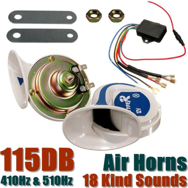 18 Tone Type R Magic Sound Car Horn Hon BM Snail Siput Hon Kereta Lorry Motorcycle 12V Bunyi Kuat