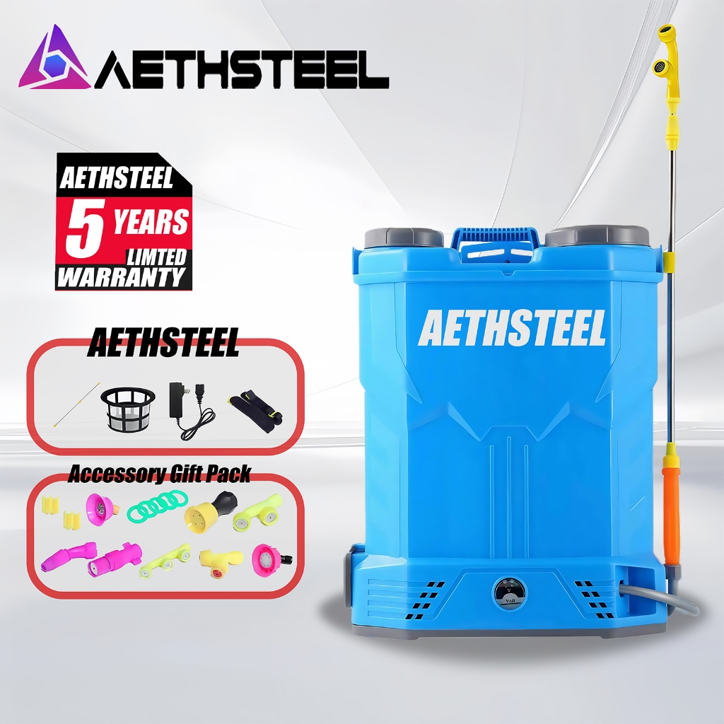 AETHSTEEL Electric Sprayer Pump Battery Auto Manual Knapsack Agricultural With battery 16L/20L Garden