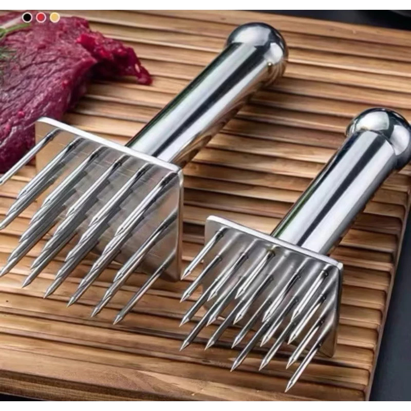 Stainless Steel Hammer, Meat Needle, Meat Hammer, Loose meat, Roast Meat, Beef Tendon,Meat Tenderizer Pin