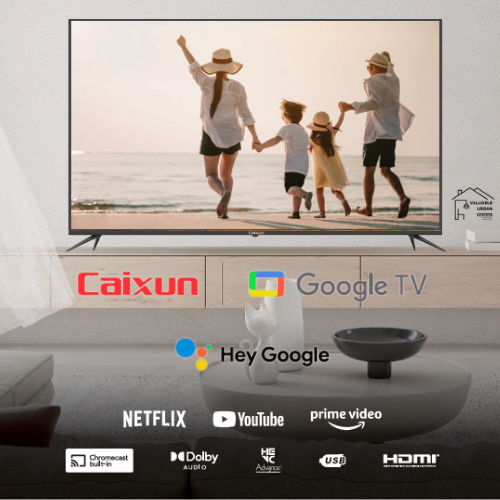 Caixun PROVIX10 Google TV 4K UHD – 43" 50" 55" 65" | Dolby Audio | Chromecast | Hey Google
