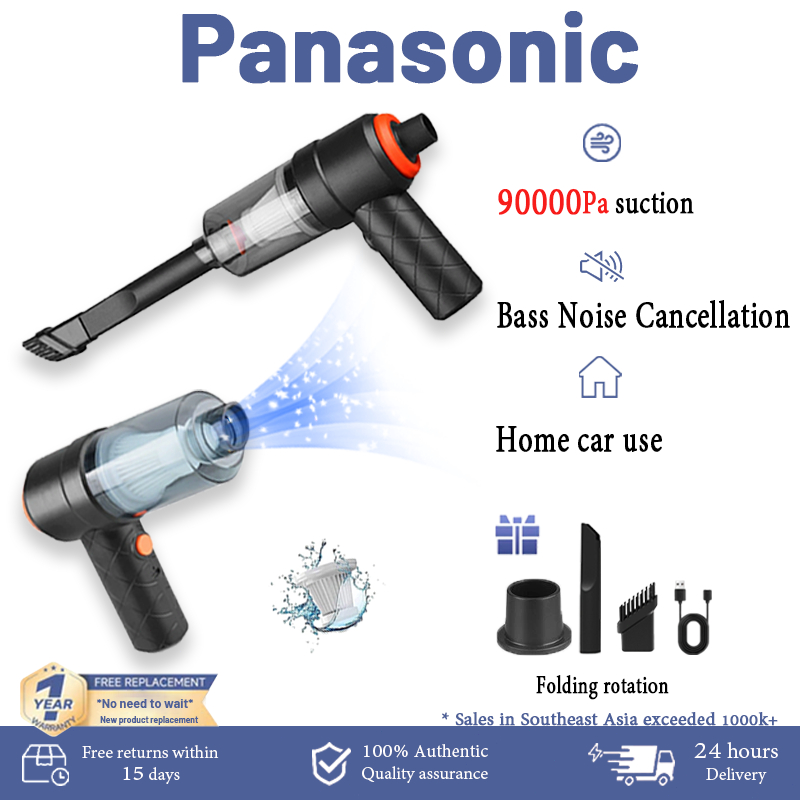 ✨Free replacement✨Panasonic Cordless Vacuum Cleaner90000pa 4in1Blower Wireless Vacuum Cleaner Car Vacuum Cleaner 吸尘器 鼓风吹