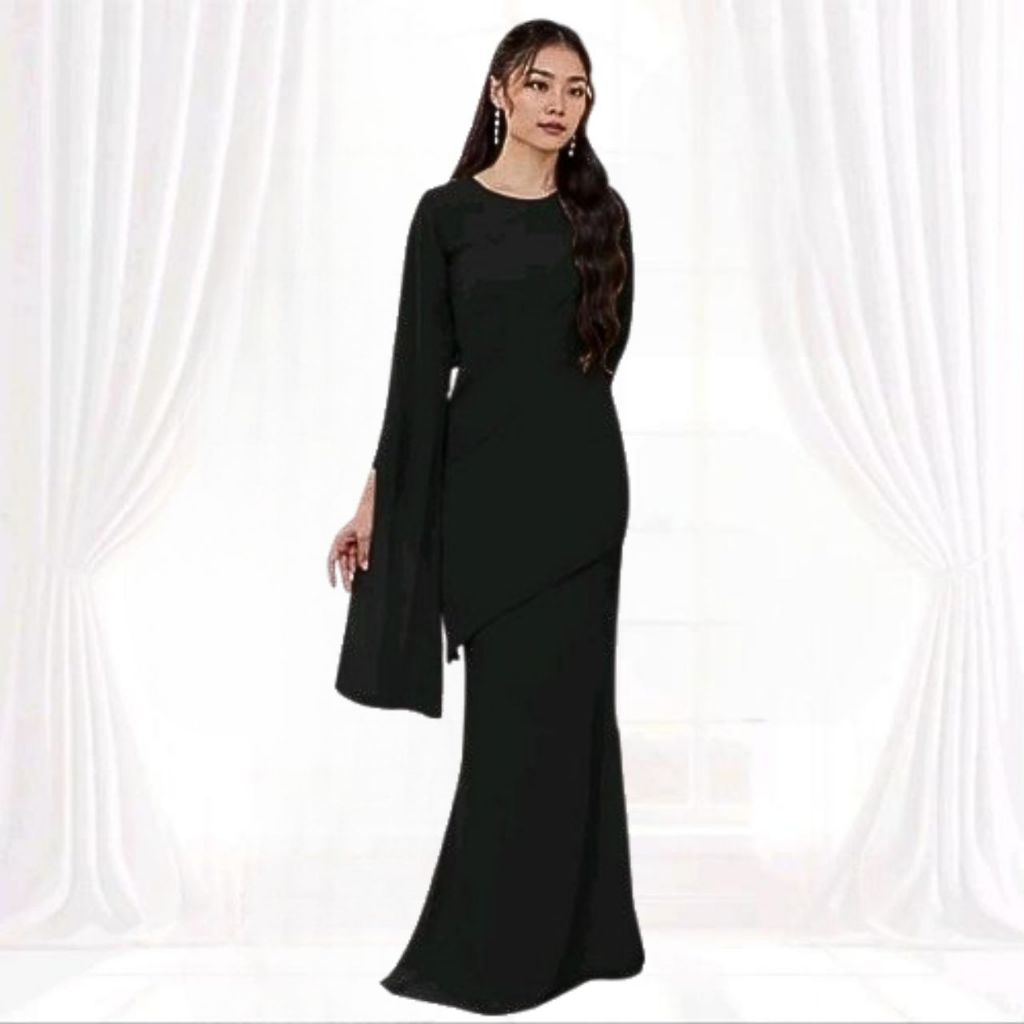 KALILA MERMAID DRESS CERUTY BABYDOLL, kain jenis CEY, QUEEN DRESS,SUIT MUSLIMAH