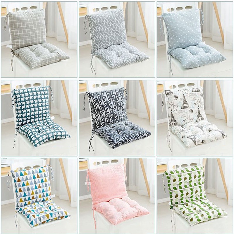 (40*40CM) Tatam Connected Seat Cushion For Office Chair With Zipper Printing Lace Up Anti Slip Seat Pad Pillow Tatam