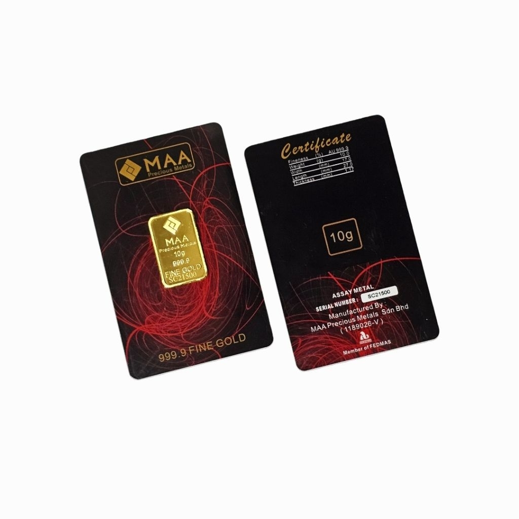 MAA 10g Gold Bar 999.9 – Investment Grade Fine Gold | LBMA-Approved&hellip;