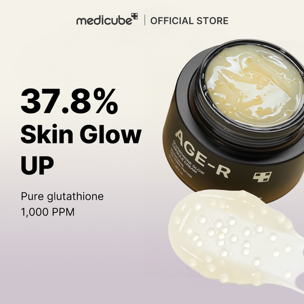 [medicube official] AGE-R Glutathione Glow Capsule Cream | Mencerah | Mengencangkan | Pelindung Kulit