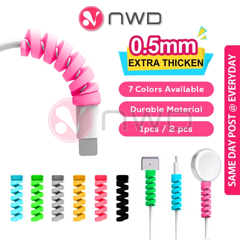 《 》 USB Cable Charger Earphone Protector Wire Cord Protective Cover Pelindung Kabel 数据线保护套 NWD