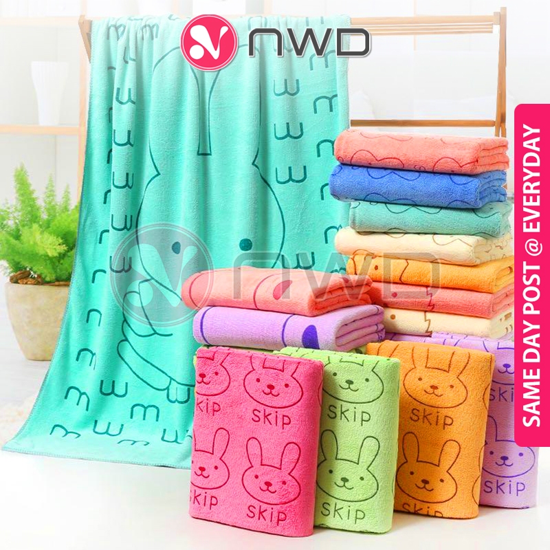 《 》70 x 140cm Microfiber Bath Towel Kids Adult Soft Strong Absorbent Swimming Beach Towels Tuala Mandi 毛巾