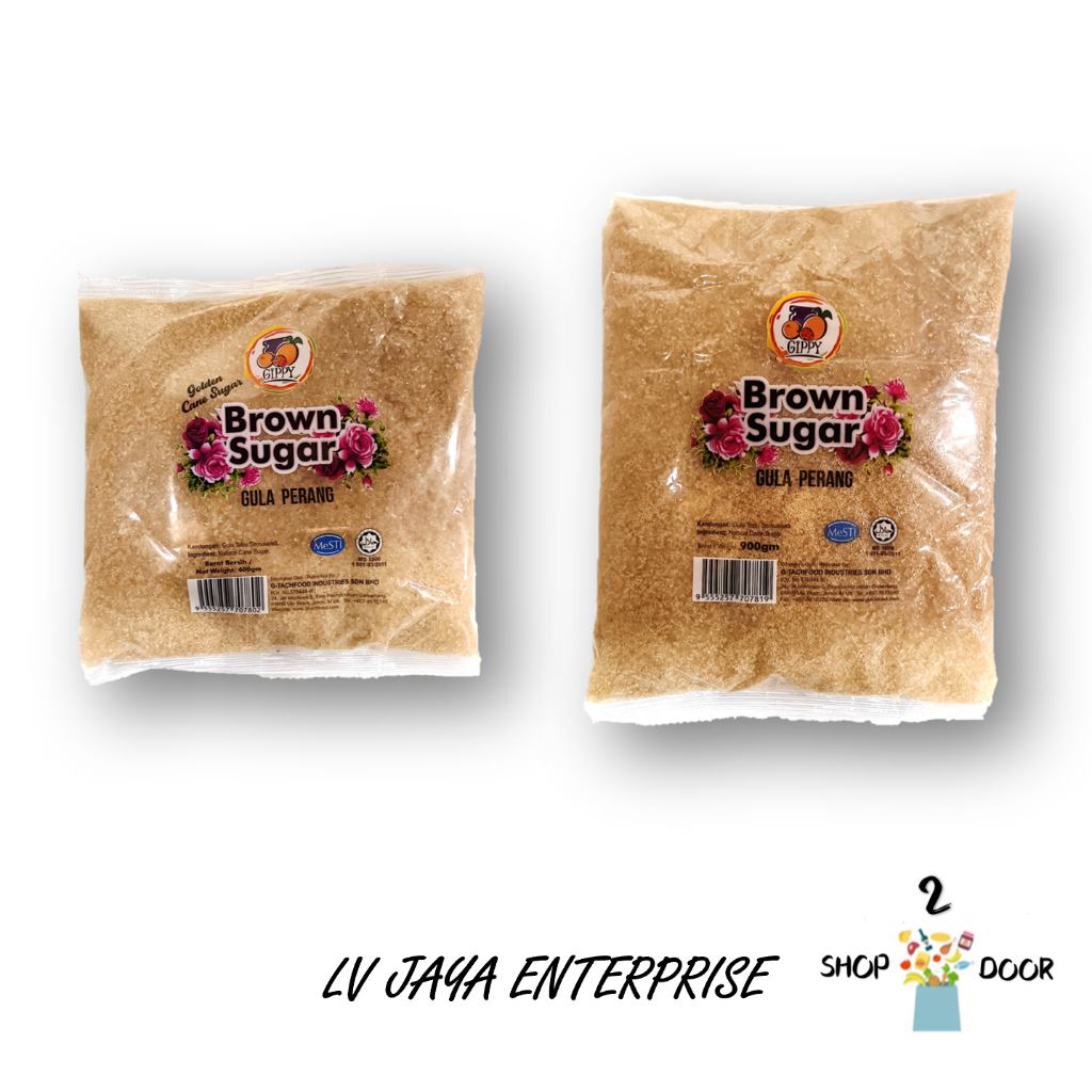 Gippy Natural Brown Sugar Gula Perang [ 400g / 900g ] Cane Sugar | Gula Tebu Semulajadi