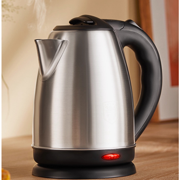 READY STOCK STAINLESS STEEL Electric Automatic Switch Jug Kettle Hot Water Heater Boiler (2L)