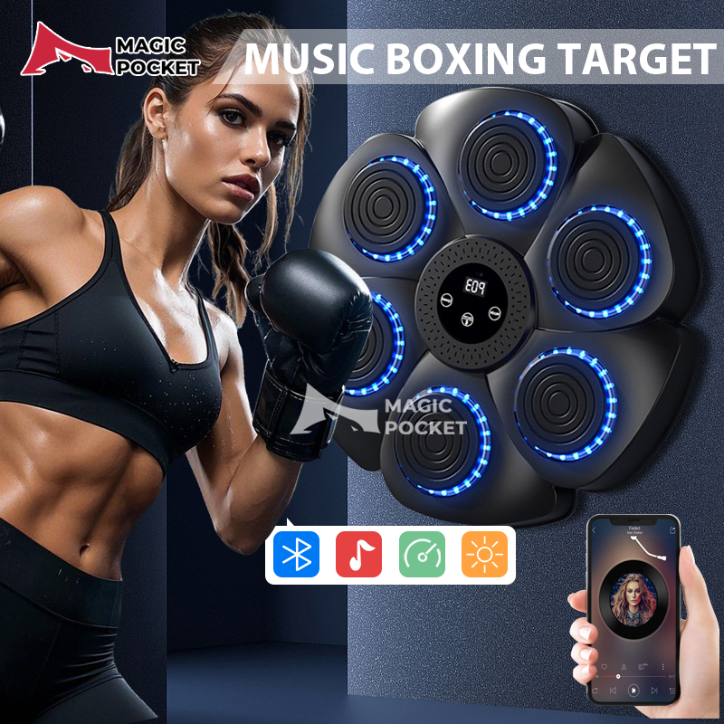 Music boxing machine Wall-mounted home music boxing machine Mobile phone Bluetooth connection boxing target