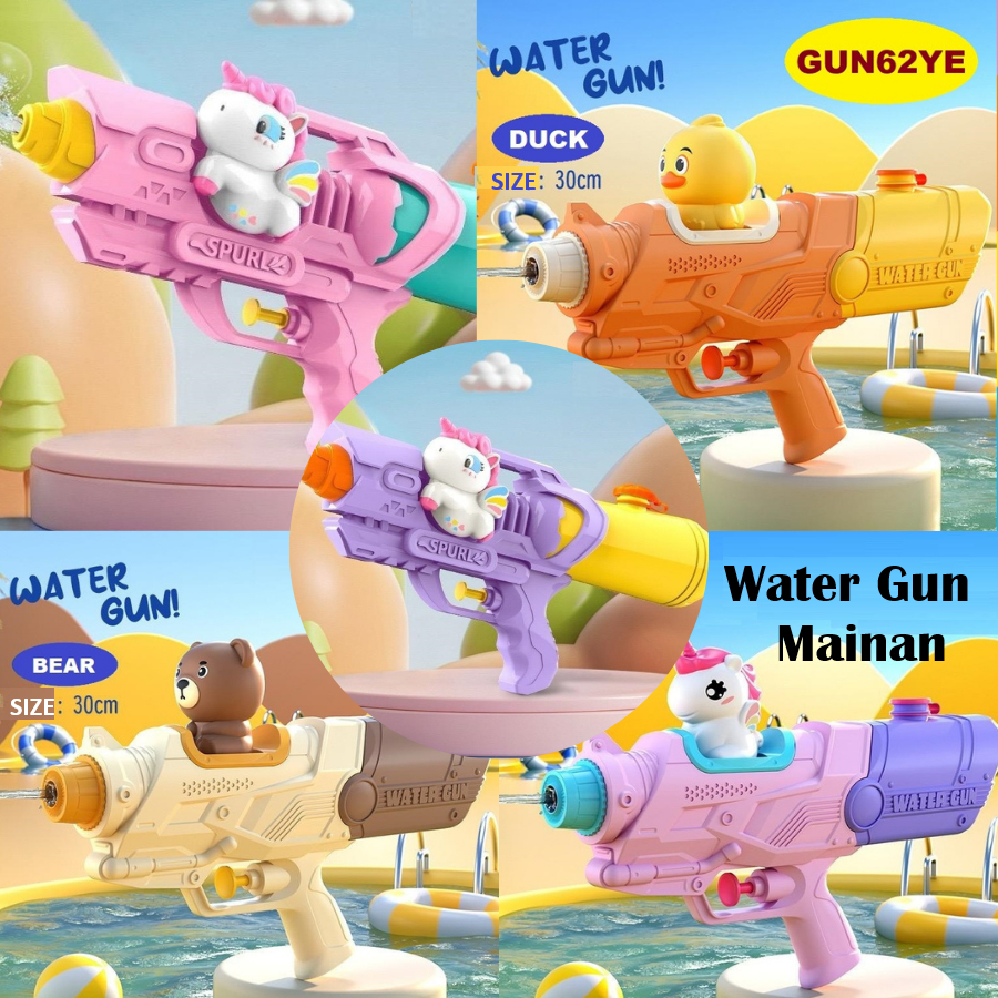 HOMIEE Unicorn Ducks Water Gun Toys Children Toy Guns Pistol Mainan Air Budak Outdoor Swimming Pool