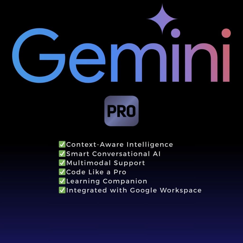 Google Gemini Pro Private Account | Veo 3+Flow+1000 AI Credit+2TB Storage