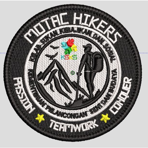 MOTAC HIKERS embroidered patch