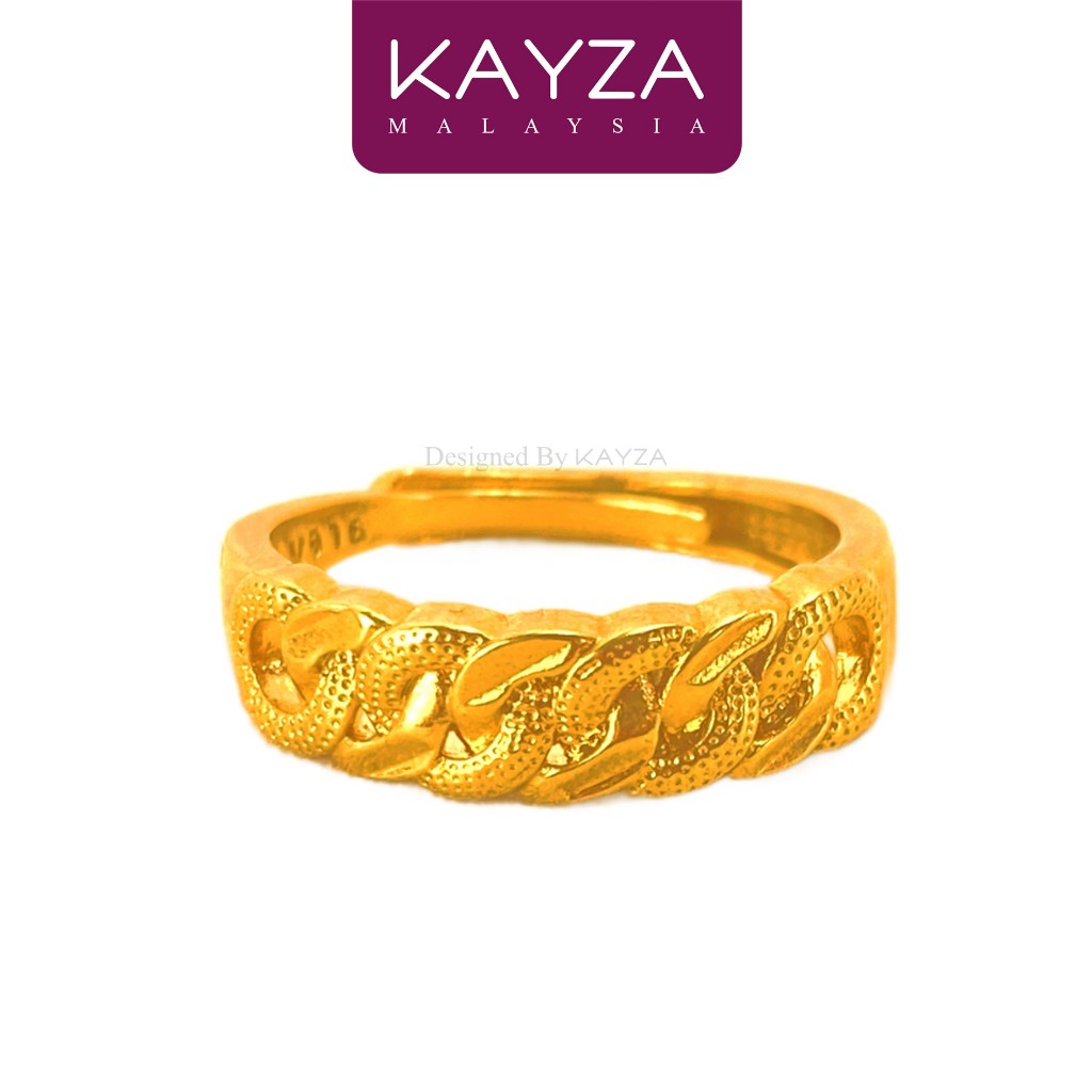 06R KAYZA Twist Flower Ring Handcrafted Designs in Vietnamese Gold - Reka Bentuk Cincin dengan Emas Vietnam