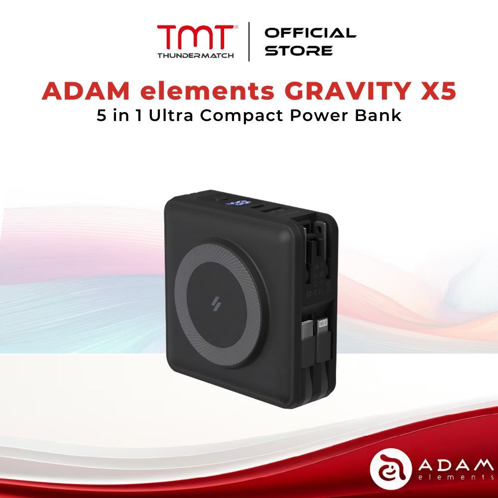 ADAM elements GRAVITY X5 5-in-1 Ultra Compact Power Bank