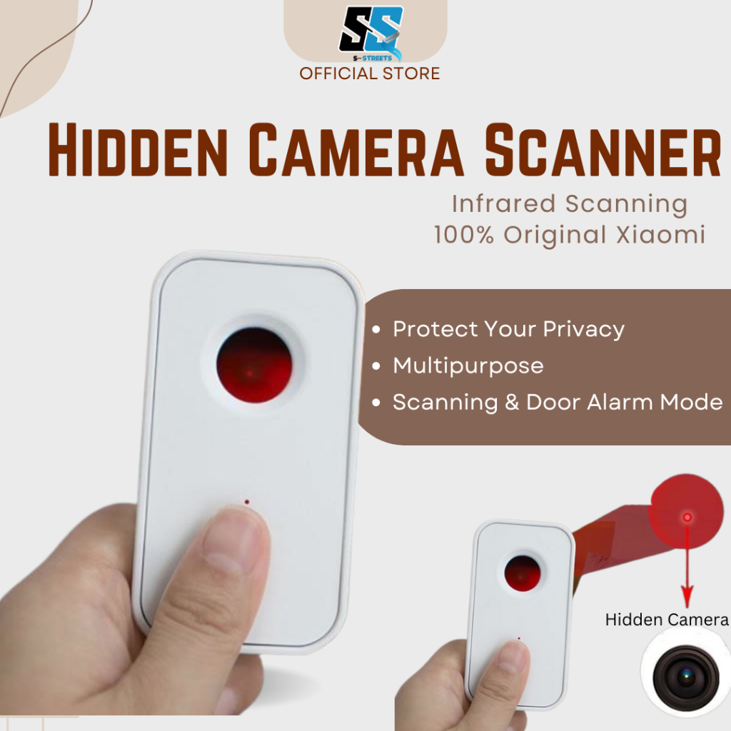 [MY] Xiaomi Smoovie Spy Cam Detector Infrared Detector Camera Detector Anti Hidden Camera Detector