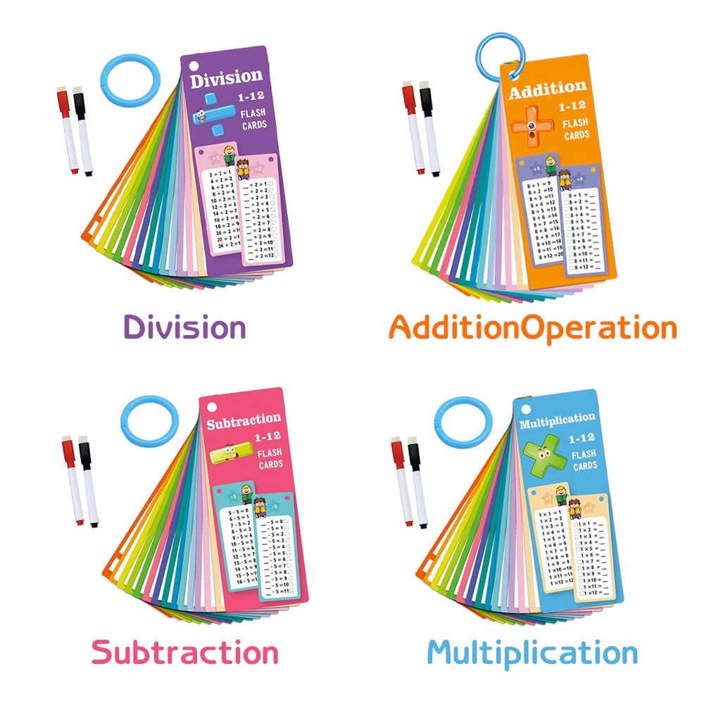 Bella Kids Math Early Education Learning Card Math Operations Thought Training Learning Aids Student