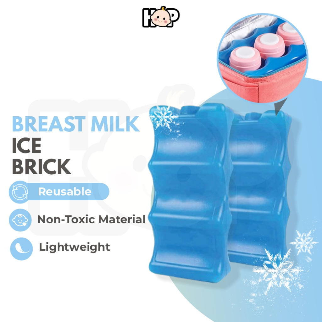 Premium Reusable Ice Brick Ice Block Ice Pack Cooler Breast Milk Storage For Cooler Bag Freeze Bottle Susu Bekas Bata
