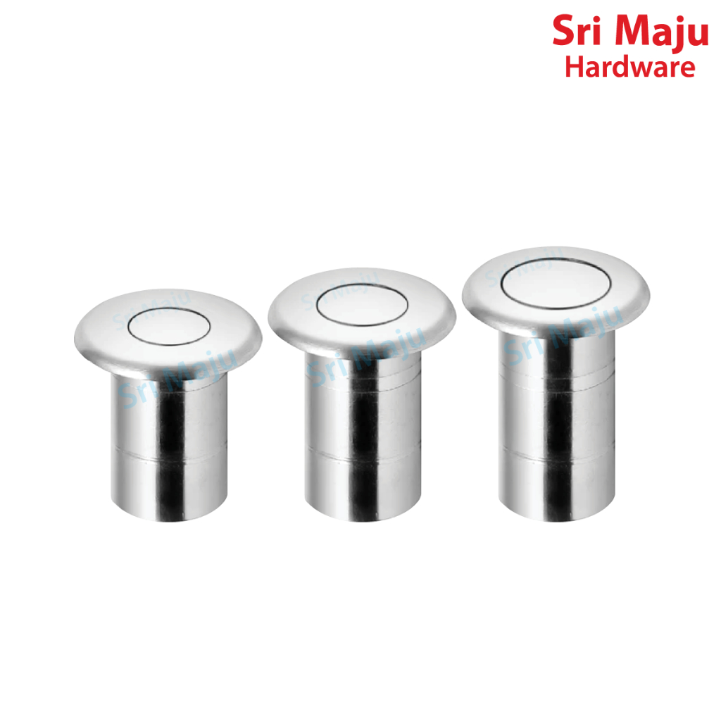MAJU SS Dust Socket Dust Prevent Excluding Floor Socket for Door Flush Bolt Spring Mosaiz Floor Cover Penutup Lubang