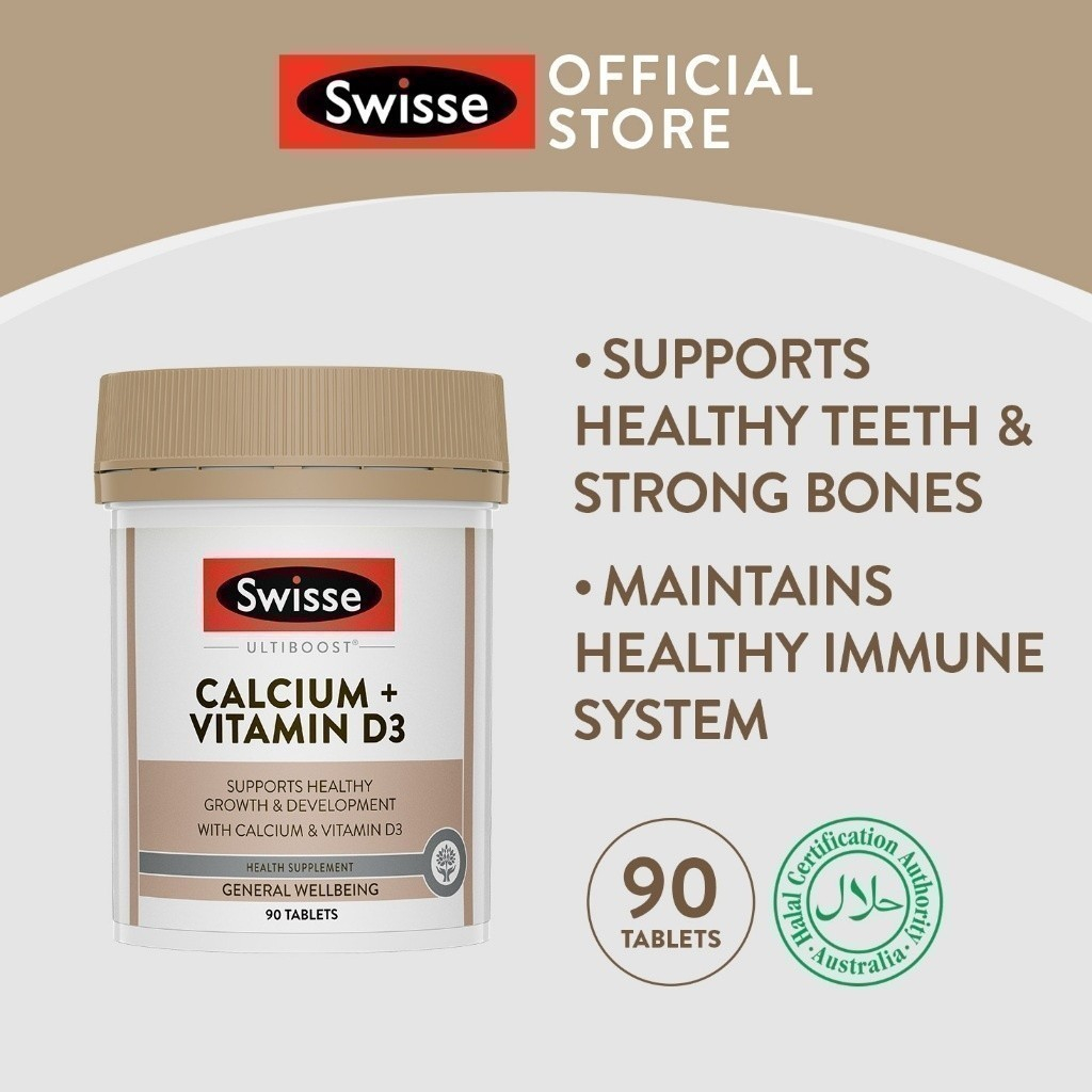Swisse Ultiboost Calcium + Vitamin D 90 Tabs